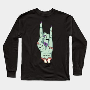 Rock on zombie hand Long Sleeve T-Shirt